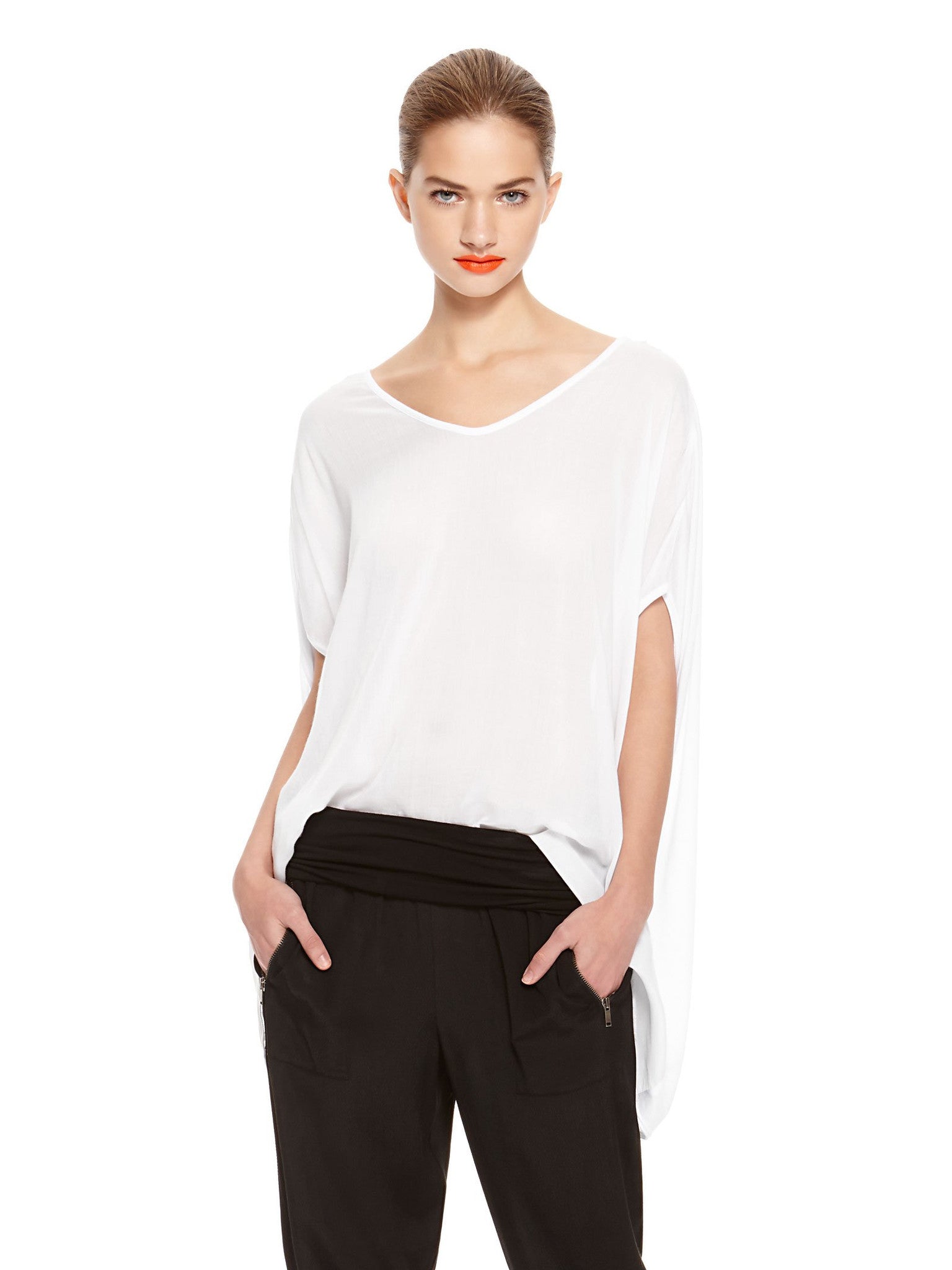 Image 3 of - DKNYPURE PONCHO TOP