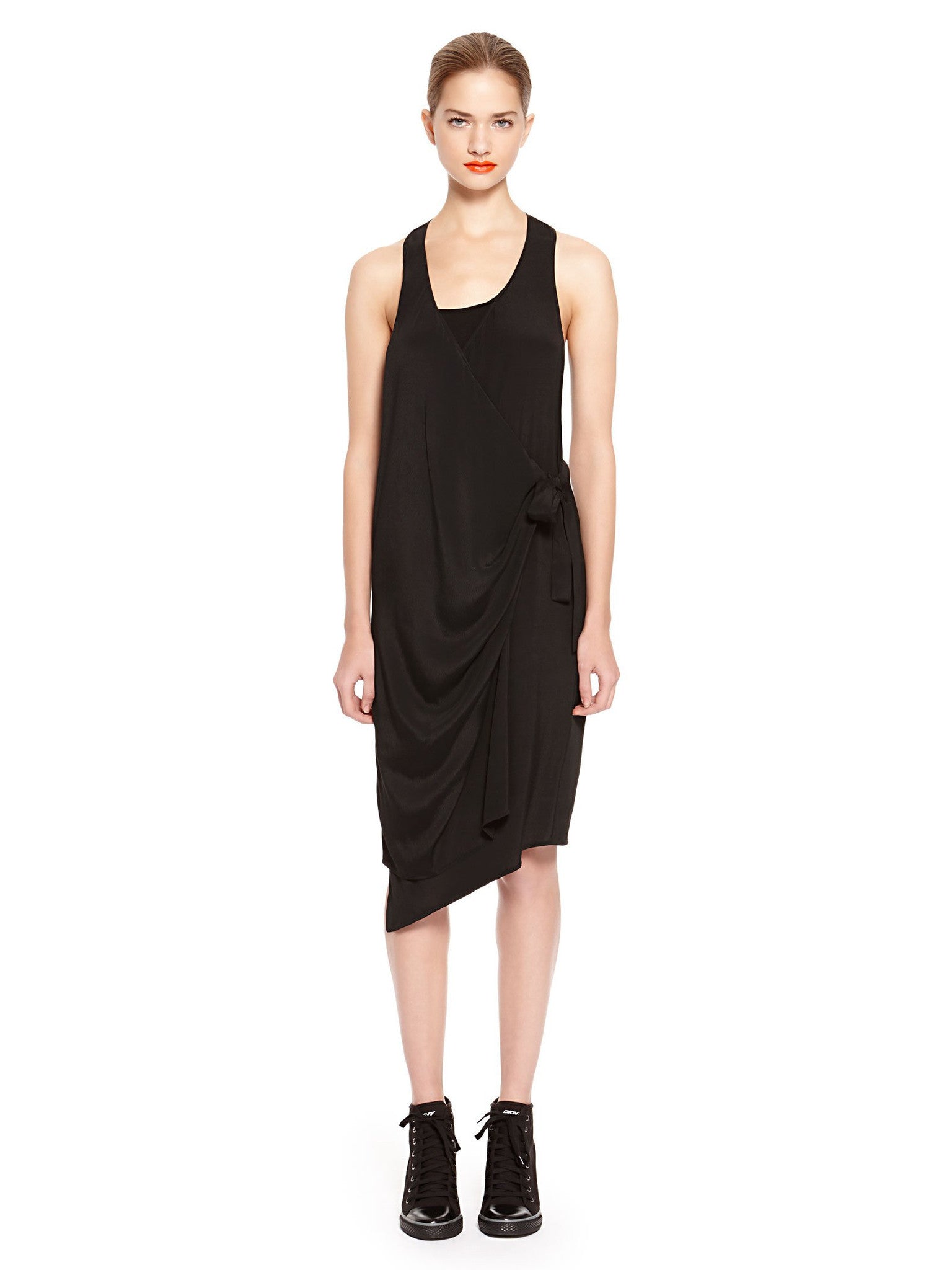 Image 1 of - DKNYPURE RACERBACK TANK DRESS