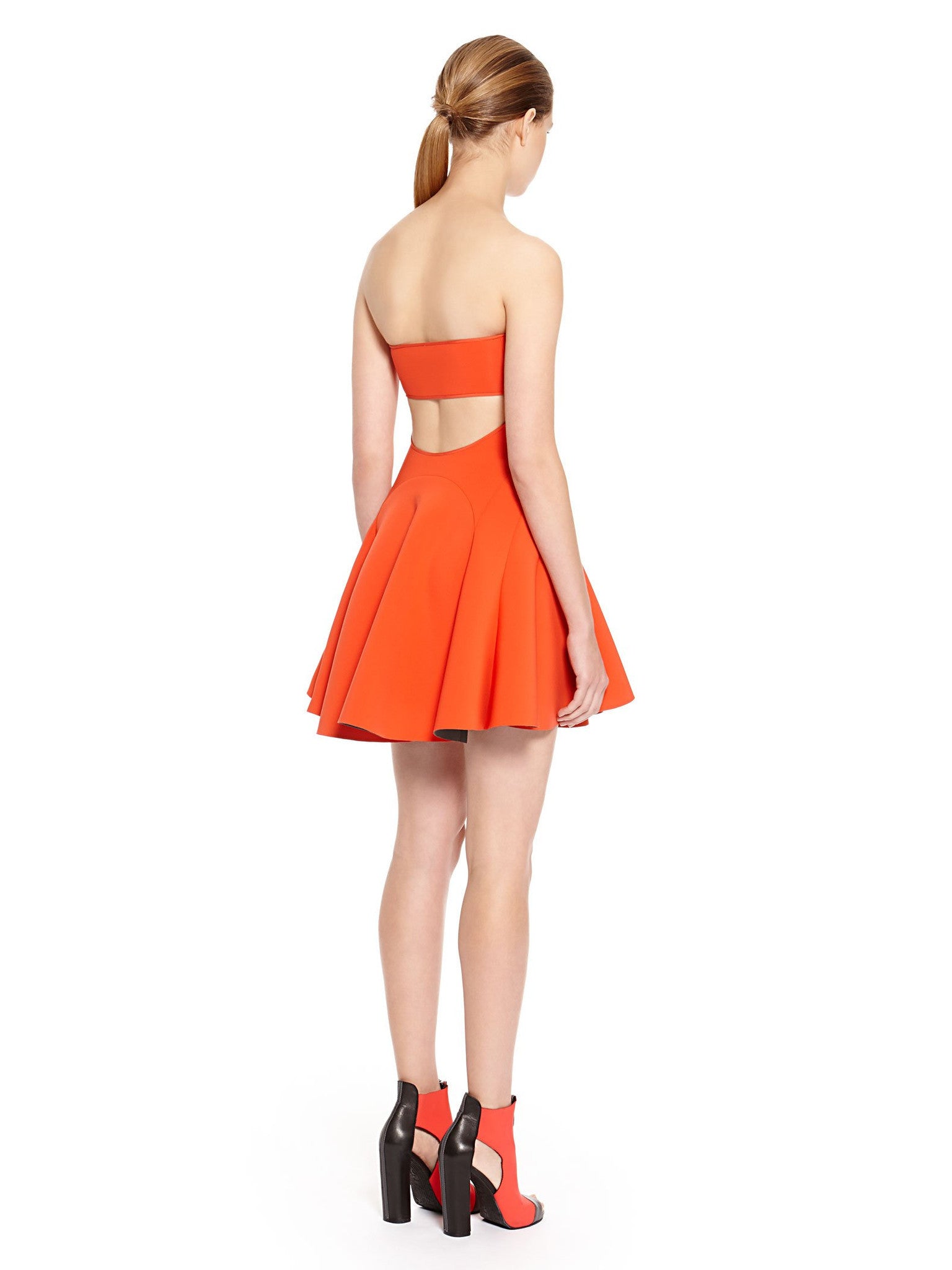 Image 2 of - STRAPLESS DRESS WITH FLARE SKIRT